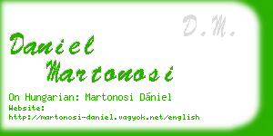 daniel martonosi business card