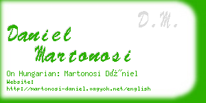 daniel martonosi business card